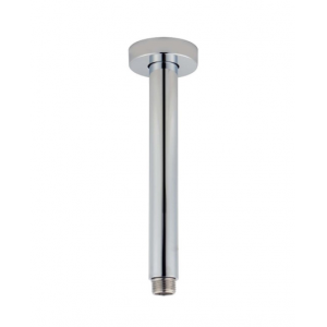 Lucid Brushed Nickel Round Ceiling Shower Arm 400